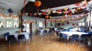 Main Hall following a wedding party